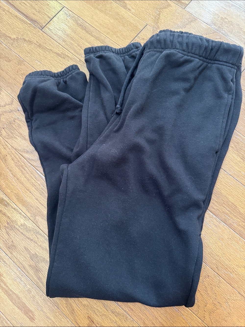 No Boundaries Black Fleece Joggers with Drawstring Waist